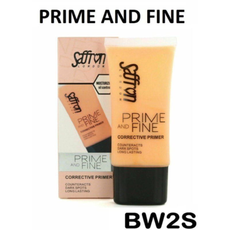 Saffron Prime & Fine Corrective Primer Orange Anti Redness Foundation Base