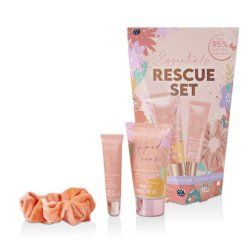 Sunkissed Essentials Rescue Gift Set Hand Cream 50ml Lip Gloss 8ml Scrunchie