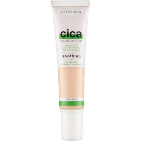 Collection Cosmetics Hydrating Medium Coverage Cica Foundation Infused with Anti-Redness 30ml Porcelain