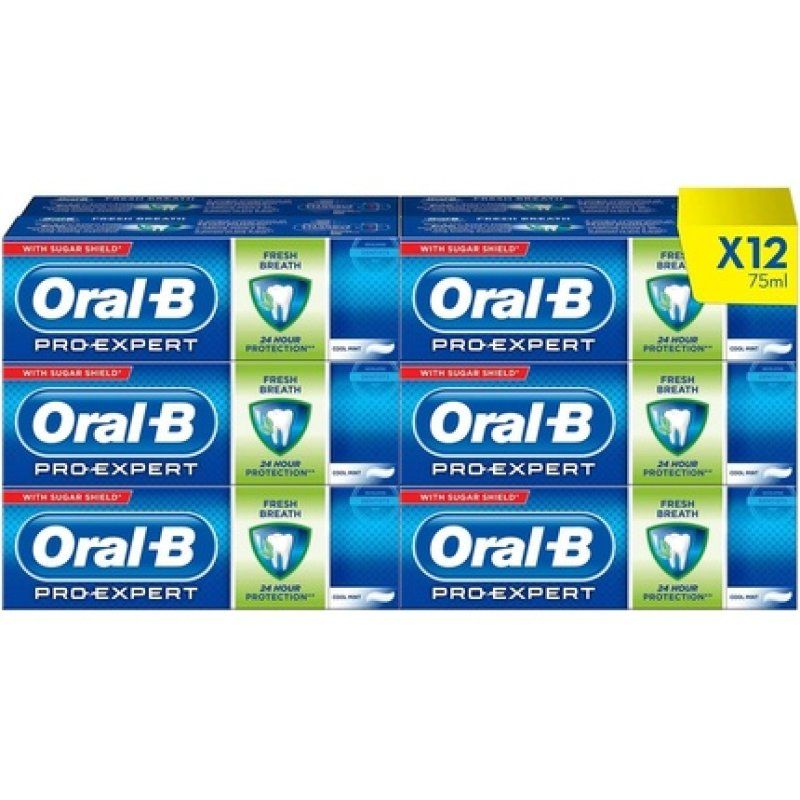Oral-B Pro-Expert Toothpaste Fresh Breath 900ml Professional Teeth Protection & Strengthen with Sugar Shield Cool Mint