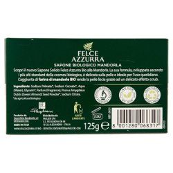 Felce Azzurra Bio Almond Soap with Organic Almond Meal Gentle Exfoliating Dermatologically Tested 125g