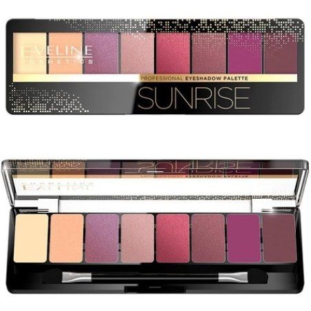 Eveline Cosmetics Professional Sunrise Eyeshadow Palette 8 Vibrant Shades