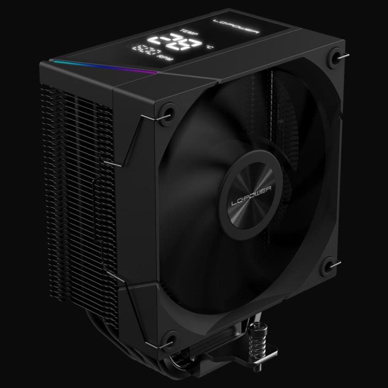 LC-Power LC-CC-120-DB6 système de refroidissement d’ordinateur Processeur Refroidisseur d'air 12 cm Noir