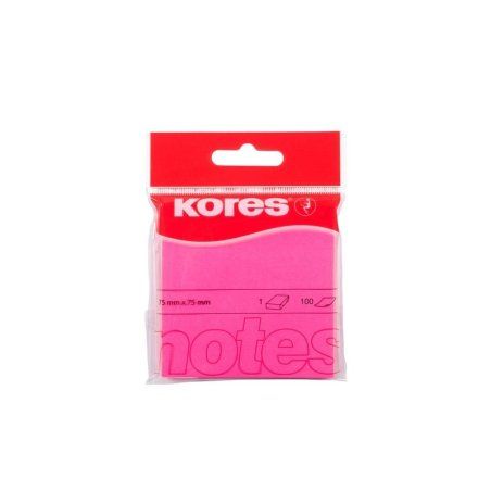 Kores N47075 note paper Square Pink Self-adhesive
