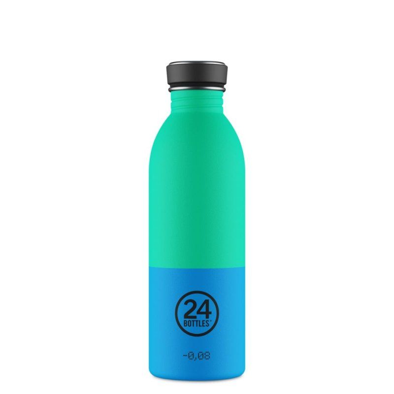 24Bottles - Urban Bottle - Wave - Blå, Grøn - 500 ml