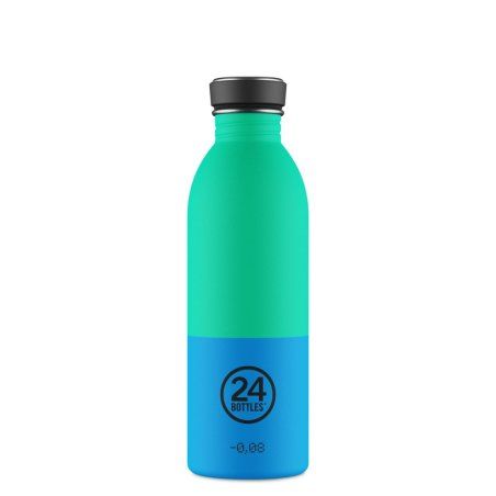 24Bottles - Urban Bottle - Wave - Blå, Grøn - 500 ml