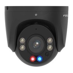 Foscam W5EP Überwachungskamera Schwarz 5MP (3072x1728), PoE, Integrierte Scheinwerfer, Rot-blaue Warnlichter und Sirene