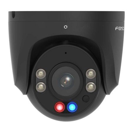 Foscam W5EP Überwachungskamera Schwarz 5MP (3072x1728), PoE, Integrierte Scheinwerfer, Rot-blaue Warnlichter und Sirene