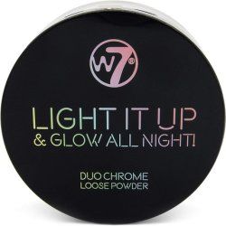 W7 Light It Up & Glow All Night Duo Chrome Loose Highlighting Powder