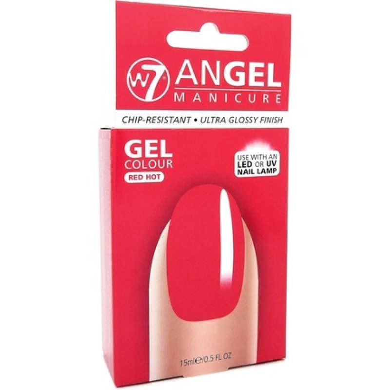 W7 Angel Manicure Gel Nail Colour Red Hot