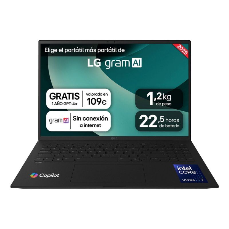 PORTATIL LG GRAM U7-255H 32GB 1TB 16"WQXGA FreeDOS