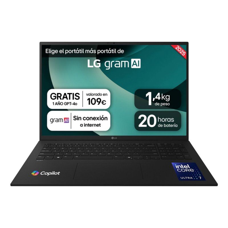 PORTATIL LG GRAM U7-255H 32GB 1TB 17"WQXGA FreeDOS