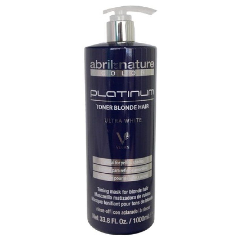 abril et nature Platinum Toner Blonde Hair 1000ml hair mask Women