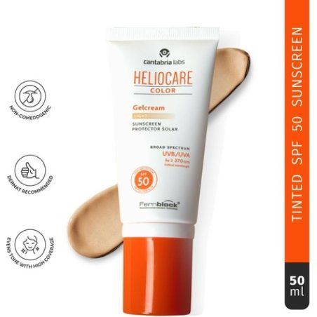 Heliocare Colour Gel Cream Light Tinted Sun Protection SPF 50 UVB UVA Protection