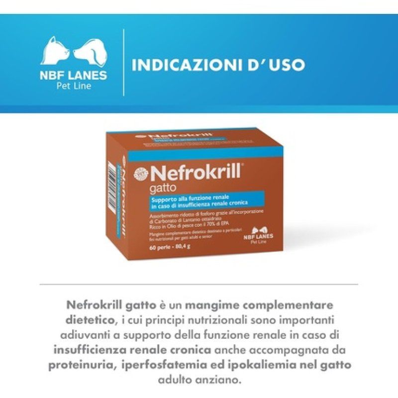 Nbf Lanes Nefrokrill Cat Softgel Pearls 60 Count