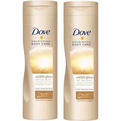 Dove Nourishing Body Care Visible Glow Gradual Selftan Fair To Medium Body Lotion 400ml Pack Of 2