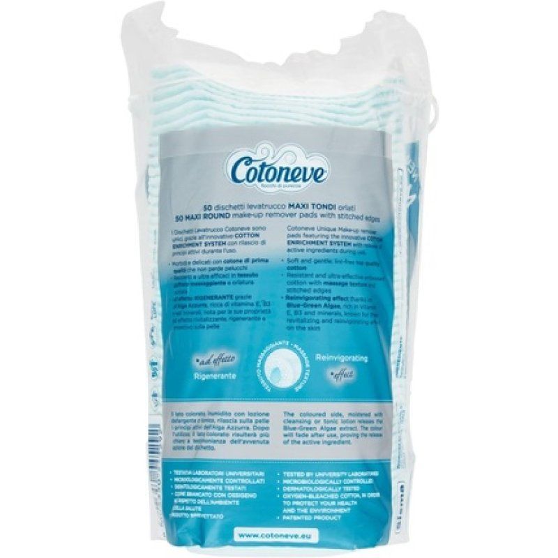 COTONEVE 3408 Special Cotton Makeup Remover Pads Light Blue 8x8x0.25cm