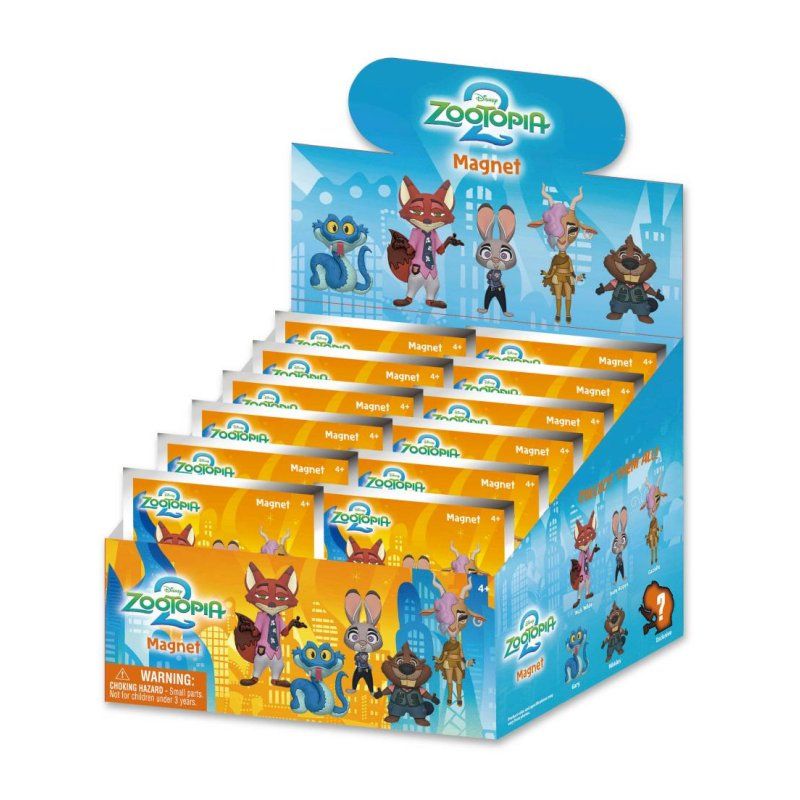 ZOOTOPIE 2 - Series 1 - 3D Foam Magnets in blind bags (Display 12 Pcs)
