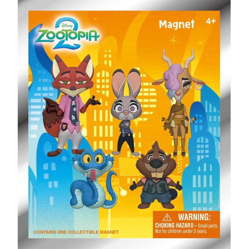 ZOOTOPIE 2 - Series 1 - 3D Foam Magnets in blind bags (Display 12 Pcs)