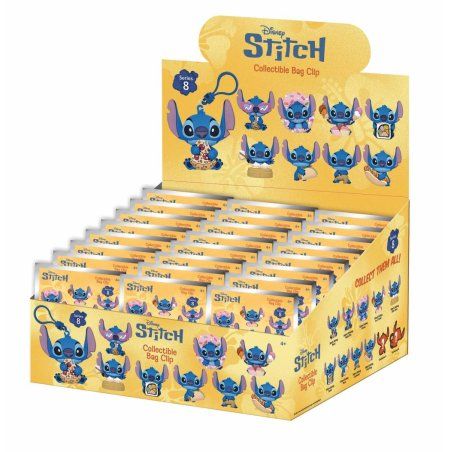 STITCH - Series 8 - 3D Foam Bag Clip (Display 24 Pcs)
