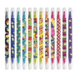 MINIONS - Lot de 12 Marqueurs Effaçables