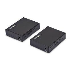 StarTech.com VDSL-LAN-EXTENDER-EU prolongateur réseau Émetteur et récepteur réseau Noir 10, 100, 300 Mbit/s