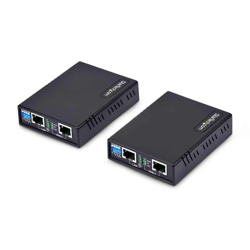 StarTech.com VDSL-LAN-EXTENDER-EU prolongateur réseau Émetteur et récepteur réseau Noir 10, 100, 300 Mbit/s