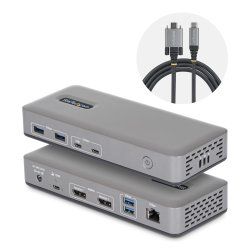 StarTech.com 201UE-USBC-DOCK station d'accueil Avec fil USB 3.2 Gen 2 (3.1 Gen 2) Type-C Gris