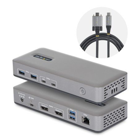 StarTech.com 201UE-USBC-DOCK station d'accueil Avec fil USB 3.2 Gen 2 (3.1 Gen 2) Type-C Gris