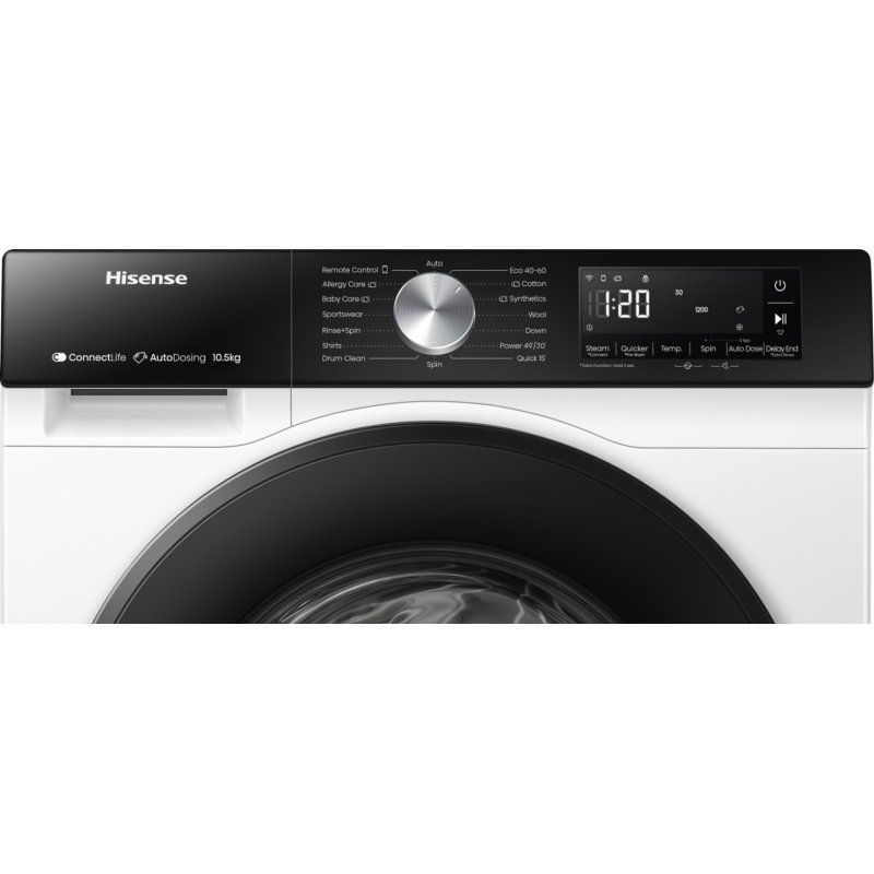 Hisense WF3S1045BW3 machine à laver Charge avant 10,5 kg 1400 tr/min Blanc