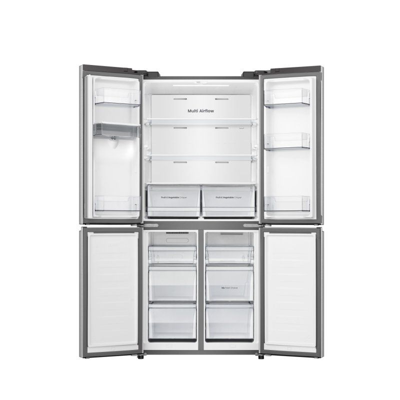 Hisense RQ5P470SMIE fridge-freezer Freestanding 482 L Silver, Stainless steel