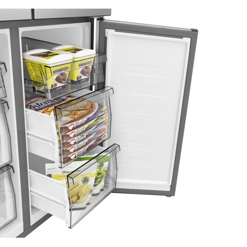Hisense RQ5P470SMIE fridge-freezer Freestanding 482 L Silver, Stainless steel