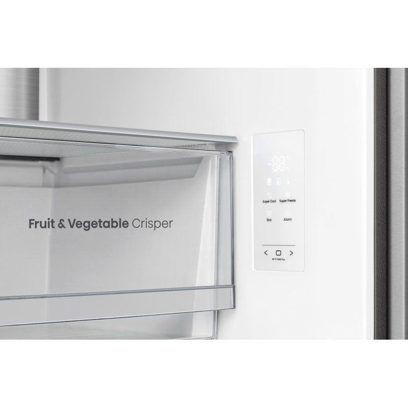 Hisense RQ5P470SMIE fridge-freezer Freestanding 482 L Silver, Stainless steel