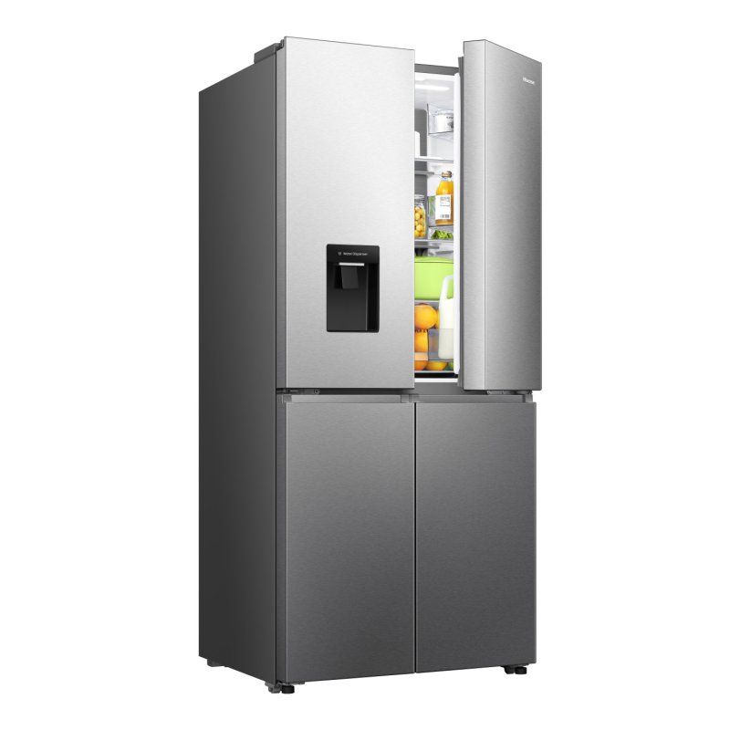 Hisense RQ5P470SMIE fridge-freezer Freestanding 482 L Silver, Stainless steel