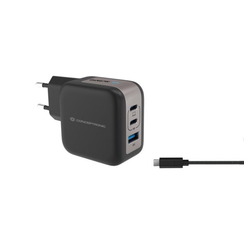 Conceptronic ALTHEA17B chargeur d'appareils mobiles Universel Noir Secteur Charge rapide Intérieure