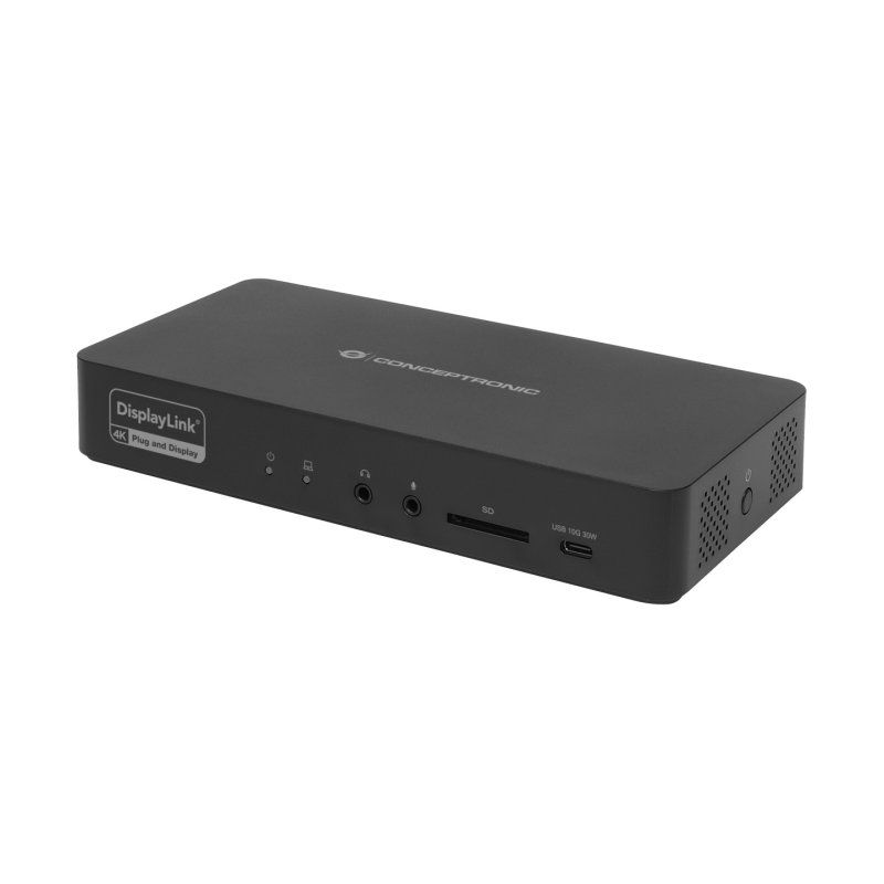 Conceptronic DONN31B station d'accueil Avec fil USB 3.2 Gen 2 (3.1 Gen 2) Type-C Noir