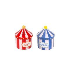Doiy - Salt and Pepper Set - Funfair - Red, Blue, White, Yellow