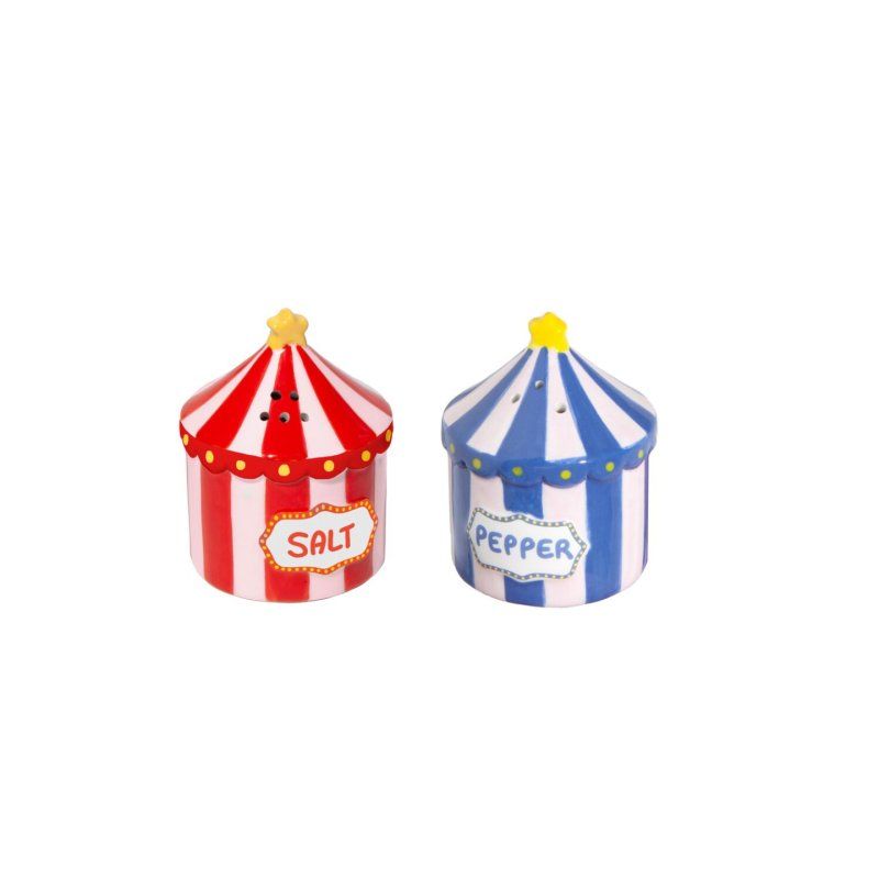Doiy - Salt and Pepper Set - Funfair - Red, Blue, White, Yellow