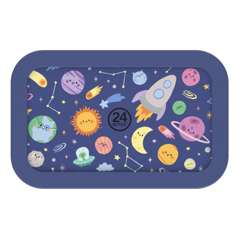 24Bottles - Snackbox Space Friends - Blå - Small