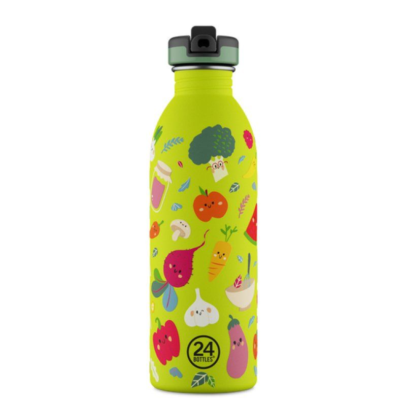 24Bottles Veggie Friends Daily usage 500 ml Silicone, Stainless steel Light Green