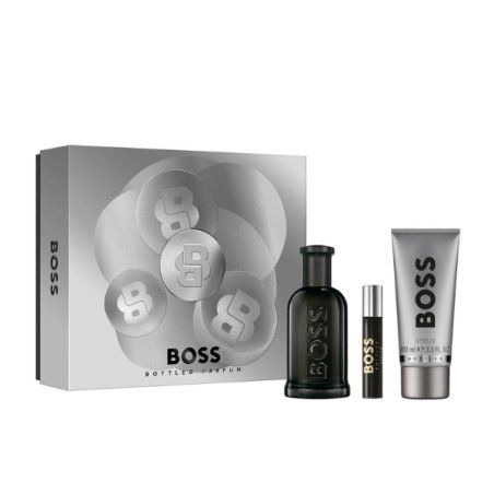Set Hugo Boss Bottled Parfum, Barbati, Eau de Parfum 100ml Eau de Parfum 10ml Gel de Dus 100ml