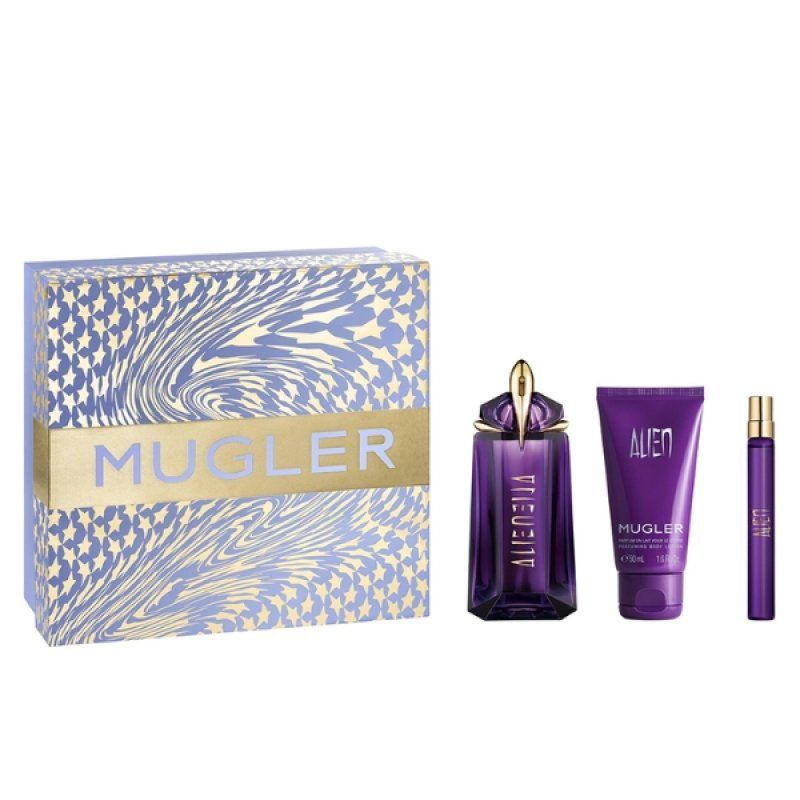 Thierry Mugler Alien Coffret Set Eau De Parfum 90 Ml Body Lotion 50 Ml And 10 Ml