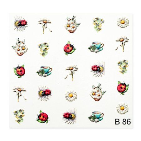 Cupio 3d Nail Tattoo B86