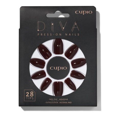 Cupio Presson Nails Cupio Diva Dark Wine
