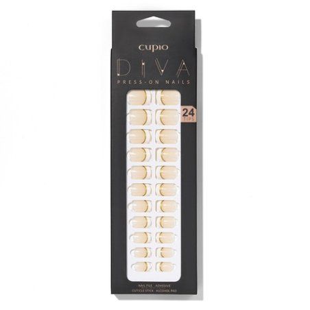 Cupio Presson Nails Cupio Diva Gold Touch French
