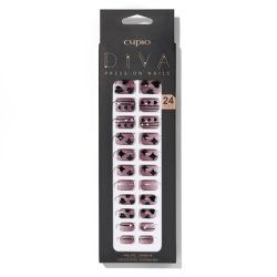 Cupio Presson Nails Cupio Diva Artistic Black