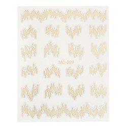Cupio Nail Sticker M0299 Gold