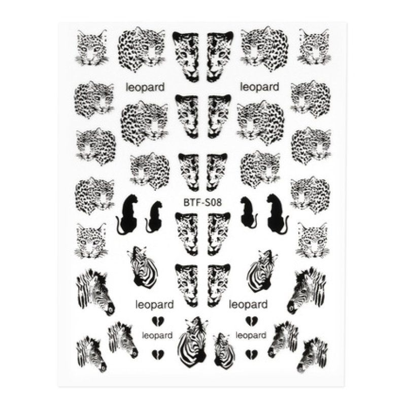 Cupio Nail Sticker Btfs08 Black