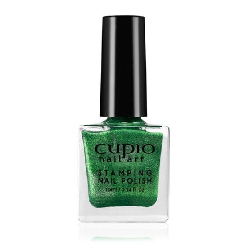 Cupio Cupio Glitter Green Stamping Nail Polish 10ml