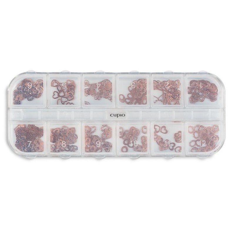 Cupio Metallic Nail Ornaments Set 12 Darling